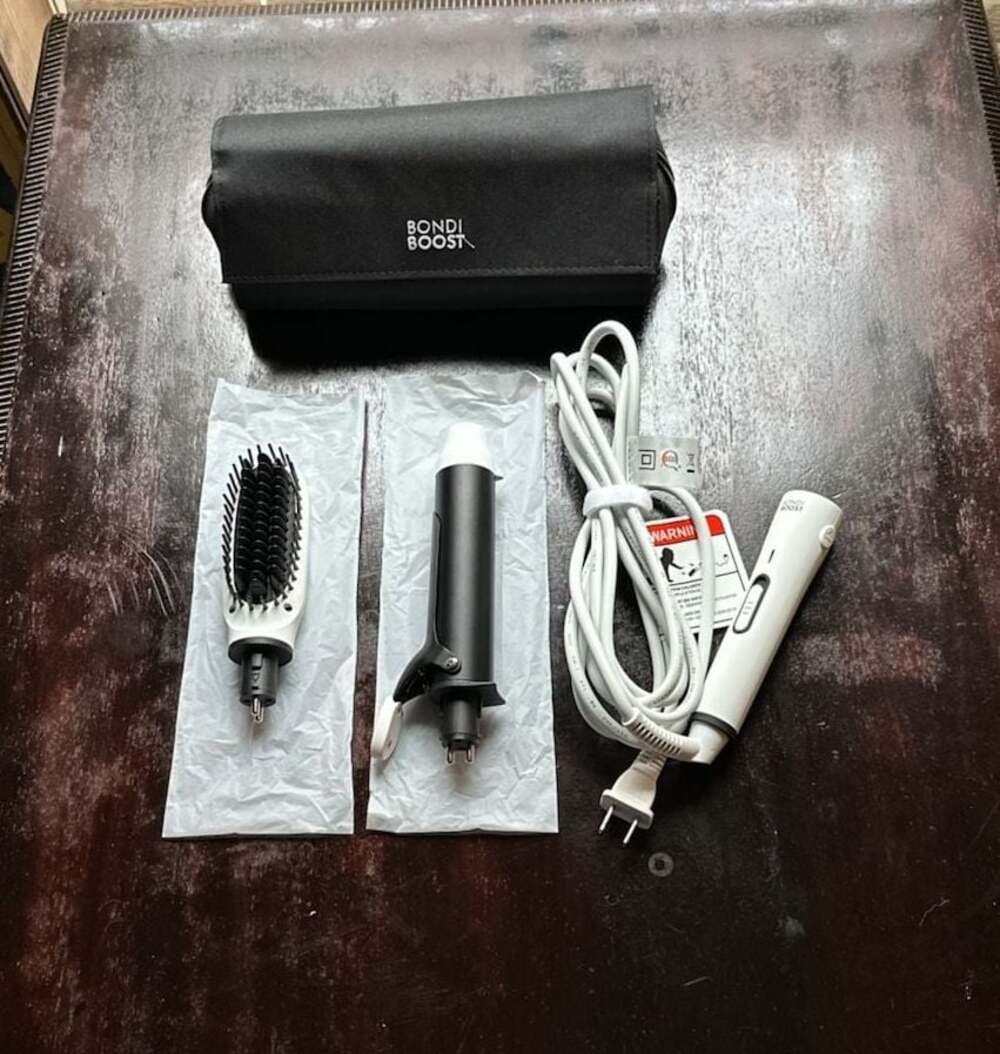 Bondi Boost Mini Multi-Styler 2-in-1 Hair Straightener Brush and Curling Iron